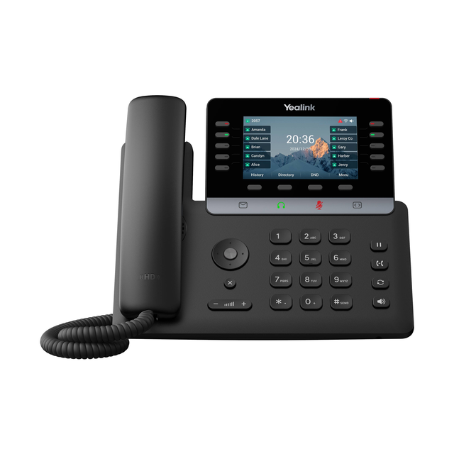 Yealink Teléfono IP inalámbrico con Wi?Fi y funciones empresariales.