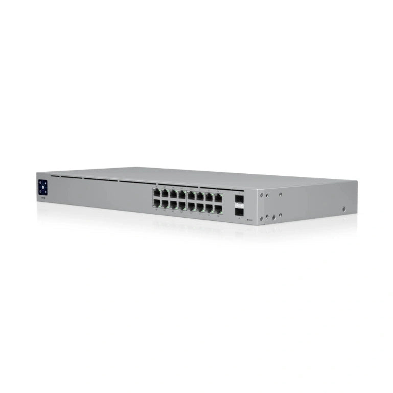 UniFi SWITCH 60W 16Ports: (8) GbE PoE+(8) GbE (2)SFP-GbE Req: Cable Server 3200