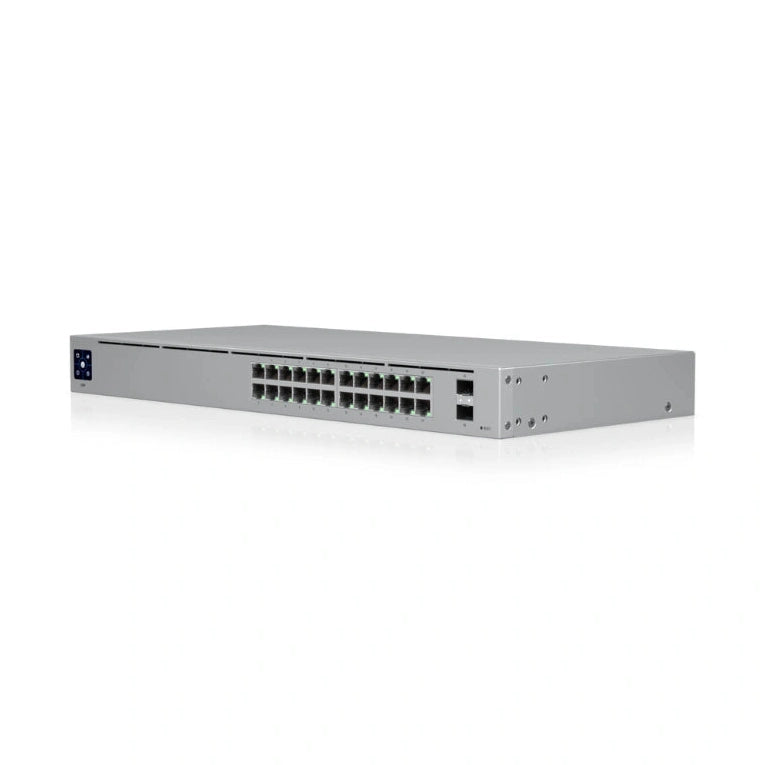 UniFi SWITCH 24Ports: (24) GbE (2)SFP-GbE Req: Cable Server 3200