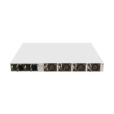 Switch rack 1U con 16 puertos QSFP28 100G y 4 SFP28 25G. CPU quad-core, RouterOS y doble PSU hot-swap para núcleo de red.