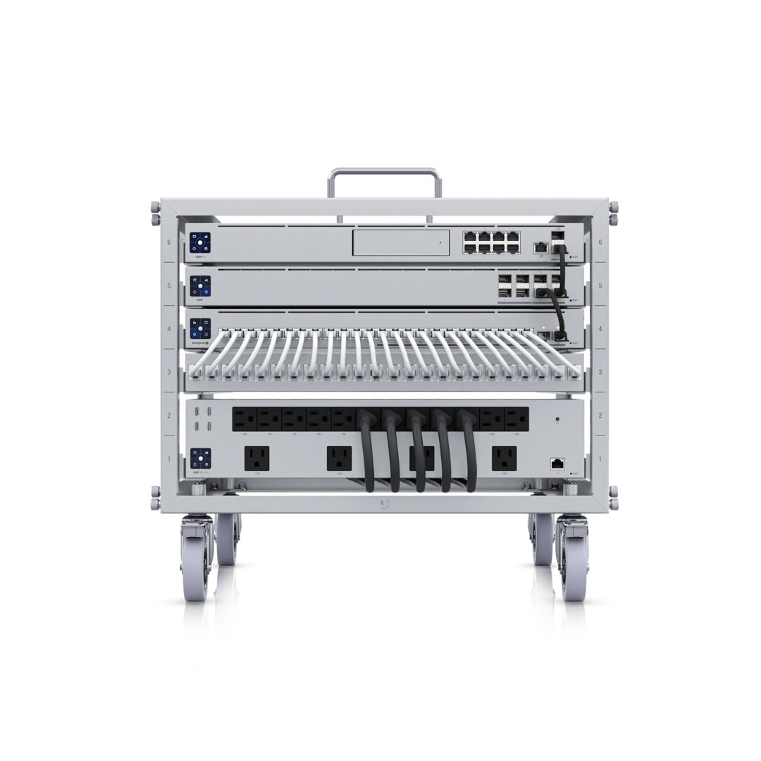 UniFi Rack Bastidor 6U Armable c/Ruedas c/Patch-24xKeystone - Gestion y Equipos (G&E)