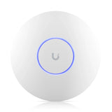 UniFi AP WiFi 6 Interior - 2,4GHz (2x2 573.5Mbps 3.2dbi) 5GHz (4x4 4.8Gbps 5.3 dbi) 6GHz(4x4 4.8Gbps 6dbi) (1) 2.5GbE Req: U-PoE+
