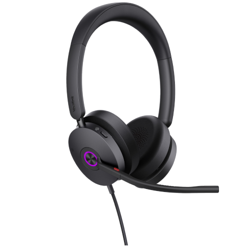 Audífonos profesionales con cancelación activa de ruido híbrida, 4 micrófonos con Acoustic Shield, conexión USB-C/USB-A y certificación Microsoft Teams para llamadas claras. - Gestion y Equipos (G&E)
