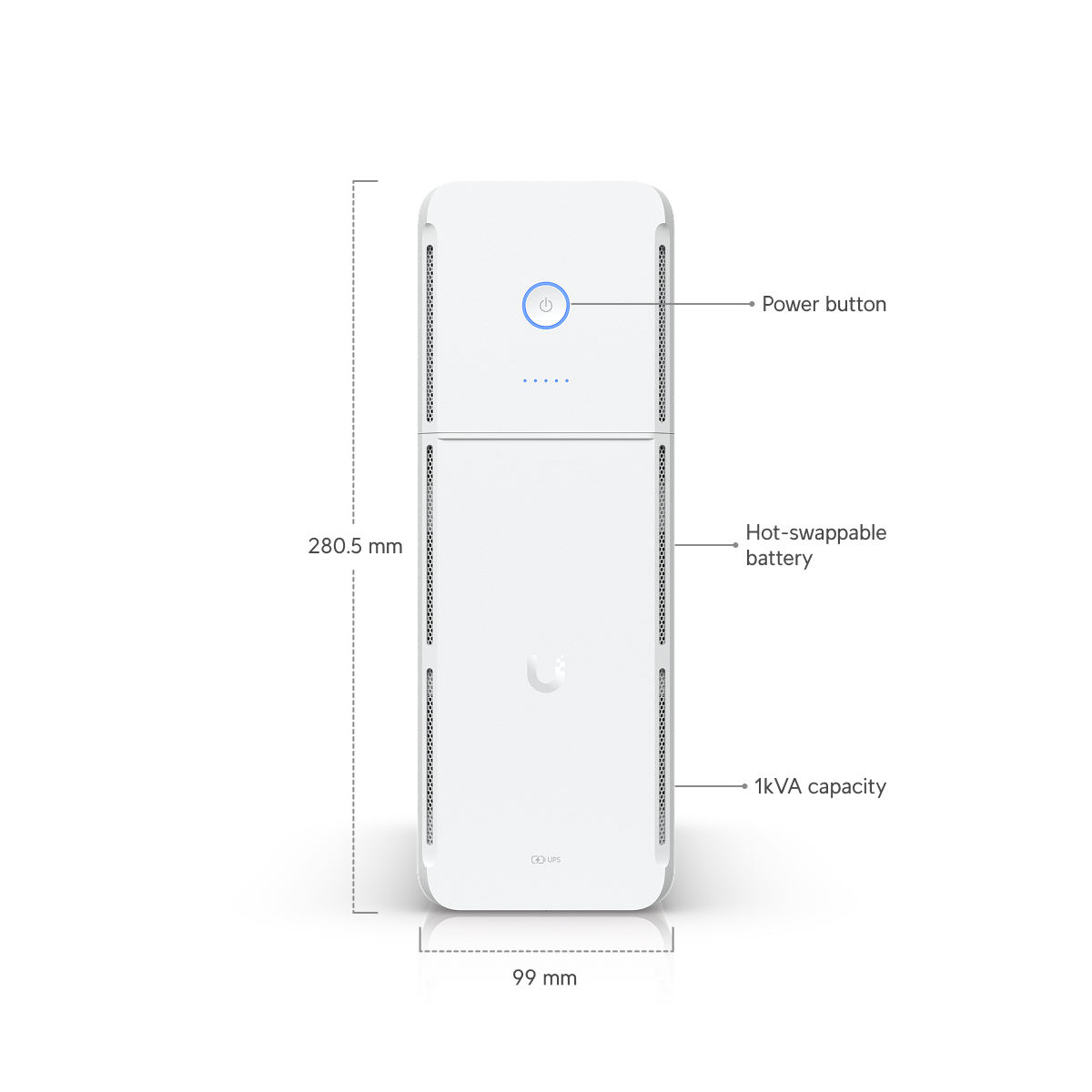 UniFi UPS Tower – Protección Capacidad: 1.000VA / 600W 12A, 50/60 Hz - Gestion y Equipos (G&E)