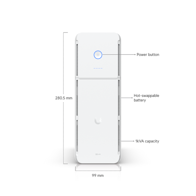 UniFi UPS Tower – Protección Capacidad: 1.000VA / 600W 12A, 50/60 Hz - Gestion y Equipos (G&E)