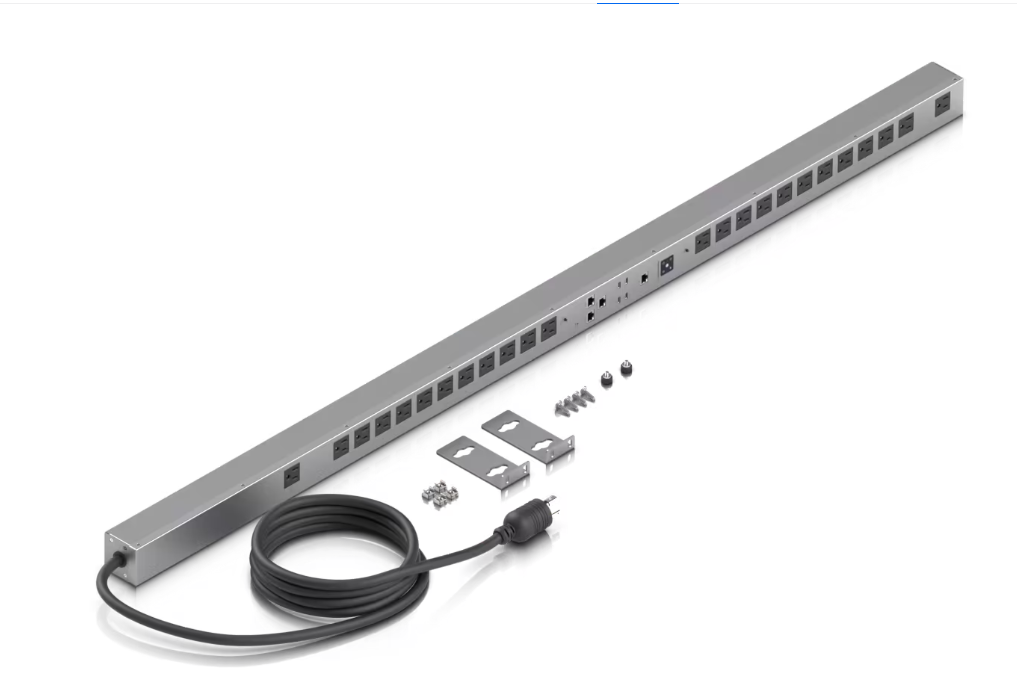 UniFi PDU-HD-120VAC PDU Vertical 24-Puertos Americanos 4-USB-C 4-LAN 125VAC - Gestion y Equipos (G&E)