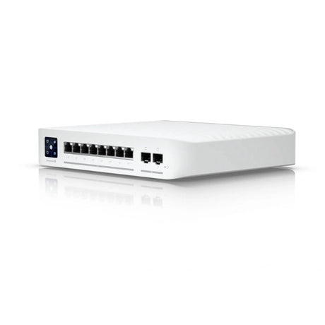 UniFi SWITCH 150W 8Ports: (8) 2.5 GbE PoE+ (2)SFP+-10 GbE L2/L3 Req: Cable Server 3200