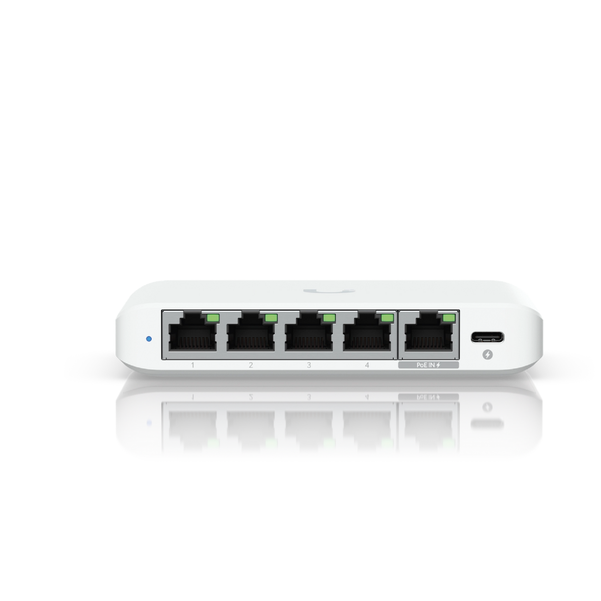 UniFi SWITCH 5Ports: (1)2.5 GbE PoE+ INPUT GbE (4)2.5 GbE Req: Adapt americano