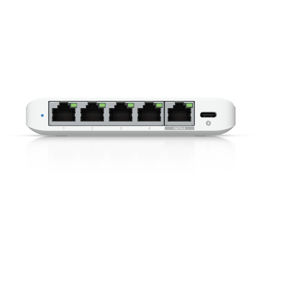 UniFi SWITCH 5Ports: (1)2.5 GbE PoE+ INPUT GbE (4)2.5 GbE Req: Adapt americano