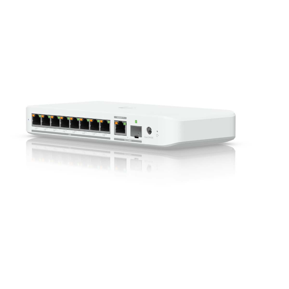 UniFi SWITCH 210W 9Ports: (8)2.5 GbE Poe++ (1)10 GbE PoE+++ INPUT (1)SFP+ Req: UACC-Adapter-AC-210W