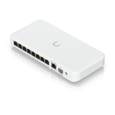 Unifi USW 9Ports: (1)10 GbE PoE+ INPUT (8)2.5 GbE (1)SFP+ Req: Adaptador