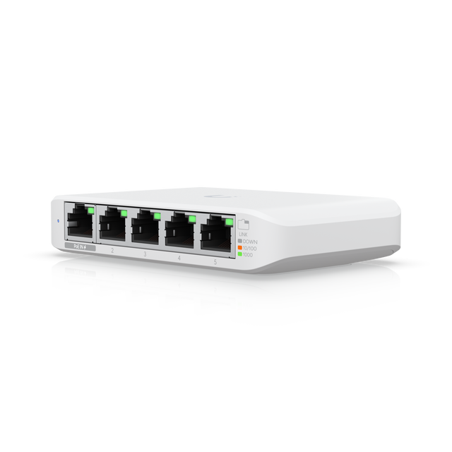 UniFi SWITCH 5Ports: (1)GbE PoE INPUT (4)GbE PACK 3 Req: Adapt americano - Gestion y Equipos (G&E)