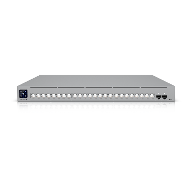 UBIQUITI 8-2500 16-10G 2-SFP28 Switch UniFi Rack Admin-L3 opc-USP-RPS Req 3200