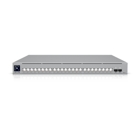 UniFi SWITCH 870W 24Ports: (16)10GbE PoE+++ (8)2.5GbE PoE+++ (2)SFP28-25GbE L2/L3 Req: Cable Server 3200