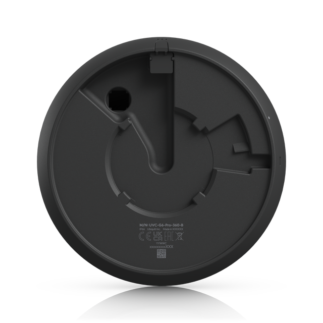 UniFi Protect Camera Interior/Exterior  12MP (Negro,Fisheye, 15 m IR, AI Detection, 2-way Audio, 180° View, , -Resistant) Req: U-PoE+ - Gestion y Equipos (G&E)