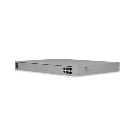 UniFi Advance Hosting Gateway  – 1U rack, 5 WAN ports (25G SFP28 + 2.5GbE RJ45), 12.5?Gbps IPS/IDS, 1M sessions, VPN/SD-WAN, dual hot-swappable PSUs, 16?GB RAM, 18-core ARM, Req: 2 Cable Server 3200 - Gestion y Equipos (G&E)
