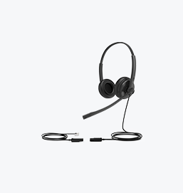 Cintillo telefonico binaural con conector RJ9, cancelacion de ruido en microfono , compatible con telefonos Yealink con conector RJ9 - Gestion y Equipos (G&E)