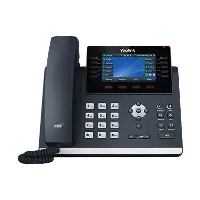 Yealink Teléfono IP ejecutivo con pantalla a color y múltiples líneas SIP.