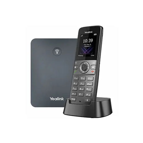 Sistema telefónico inalámbrico DECT IP con base y handset, audio HD, soporte para hasta 10 cuentas SIP, 10 teléfonos y 20 llamadas simultáneas, ideal para oficinas y empresas - Gestion y Equipos (G&E)
