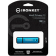 IKVP50/32GB Unidad USB Kingston 32GB Ironkey Vault Privacy (Nuevo) - Gestion y Equipos (G&E)