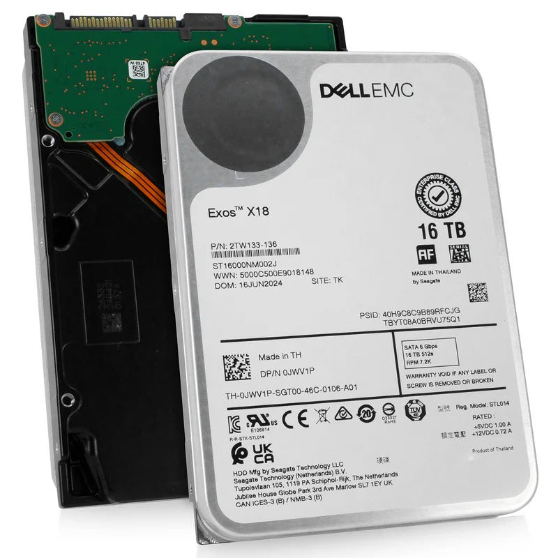 ST16000NM002J Seagate-Dell 16TB 7.2K 6G 3.5INCH SATA HDD JWV1P