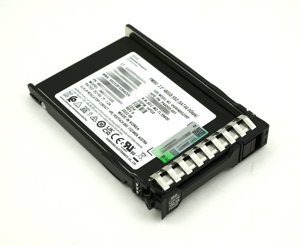 P44000-001 HP 480GB 6G 2.5 Sata SSD P46052-001  P44007-B21