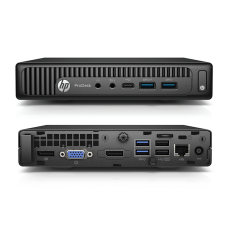 Mini PC HP ProDesk 600 G2 i3-6100T 8GB RAM 512GB SSD Windows 10 Pro (Reacondicionado) - Gestion y Equipos (G&E)