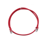LINKMADE 1MT CAT6A U/FTP ROJO LSZH CABLE PATCH INYECTADO MULTIFILAR