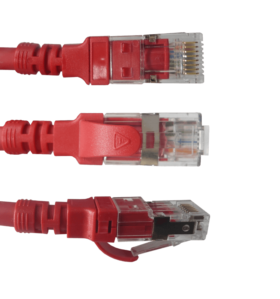 LINKMADE 1MT CAT6A U/FTP ROJO LSZH CABLE PATCH INYECTADO MULTIFILAR