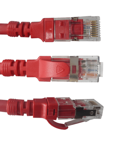 LINKMADE 1MT CAT6A U/FTP ROJO LSZH CABLE PATCH INYECTADO MULTIFILAR - Gestion y Equipos (G&E)