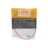 LINKMADE 1MT CAT6A U/FTP ROJO LSZH CABLE PATCH INYECTADO MULTIFILAR
