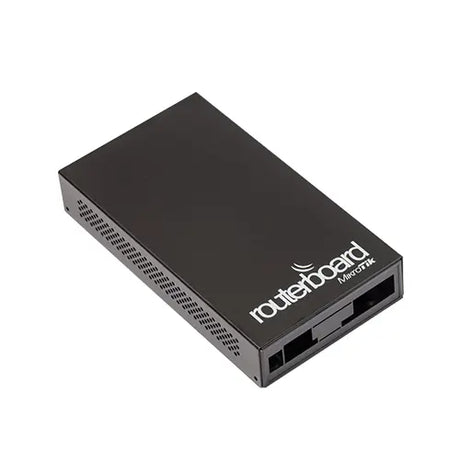 Gabinete interior universal MikroTik para RBM33G. Carcasa compacta para proteger la placa, mejorar terminación técnica y facilitar instalaciones indoor ordenadas. - Gestion y Equipos (G&E)