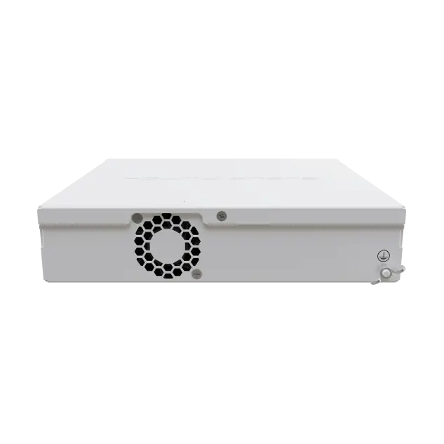 Switch/router con 8 puertos 2.5G, 2 SFP+ 10G y RouterOS L5. Solución multigigabit compacta para redes Wi-Fi 6 y uplinks 10G.