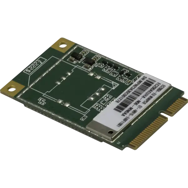 Módem LTE miniPCIe Cat4 para bandas internacionales/EU, diseñado para agregar conectividad móvil a RouterBOARD y equipos MikroTik compatibles.