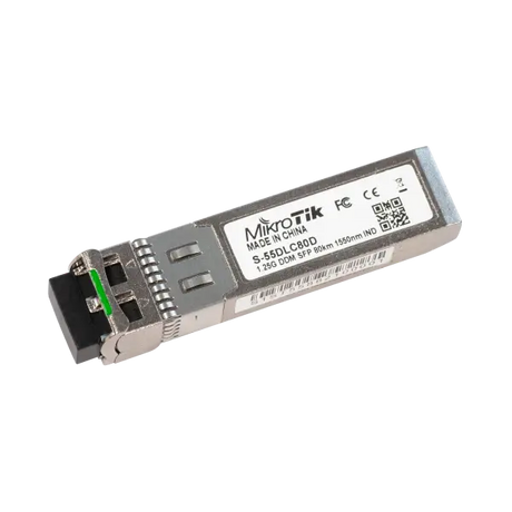 Módulo SFP 1.25G monomodo 1550 nm, doble LC, alcance hasta 80 km y DDM. Ideal para enlaces Gigabit de larga distancia. - Gestion y Equipos (G&E)