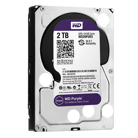 WD20PURZ WD 2TB AV SATA 6Gbs 3.5 64MB HDD - Gestion y Equipos (G&E)