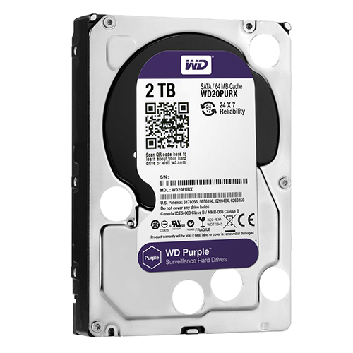 HDD SATA 2TB PURPLE SURVEILLANCE WD23PURZ WESTER DIGITAL