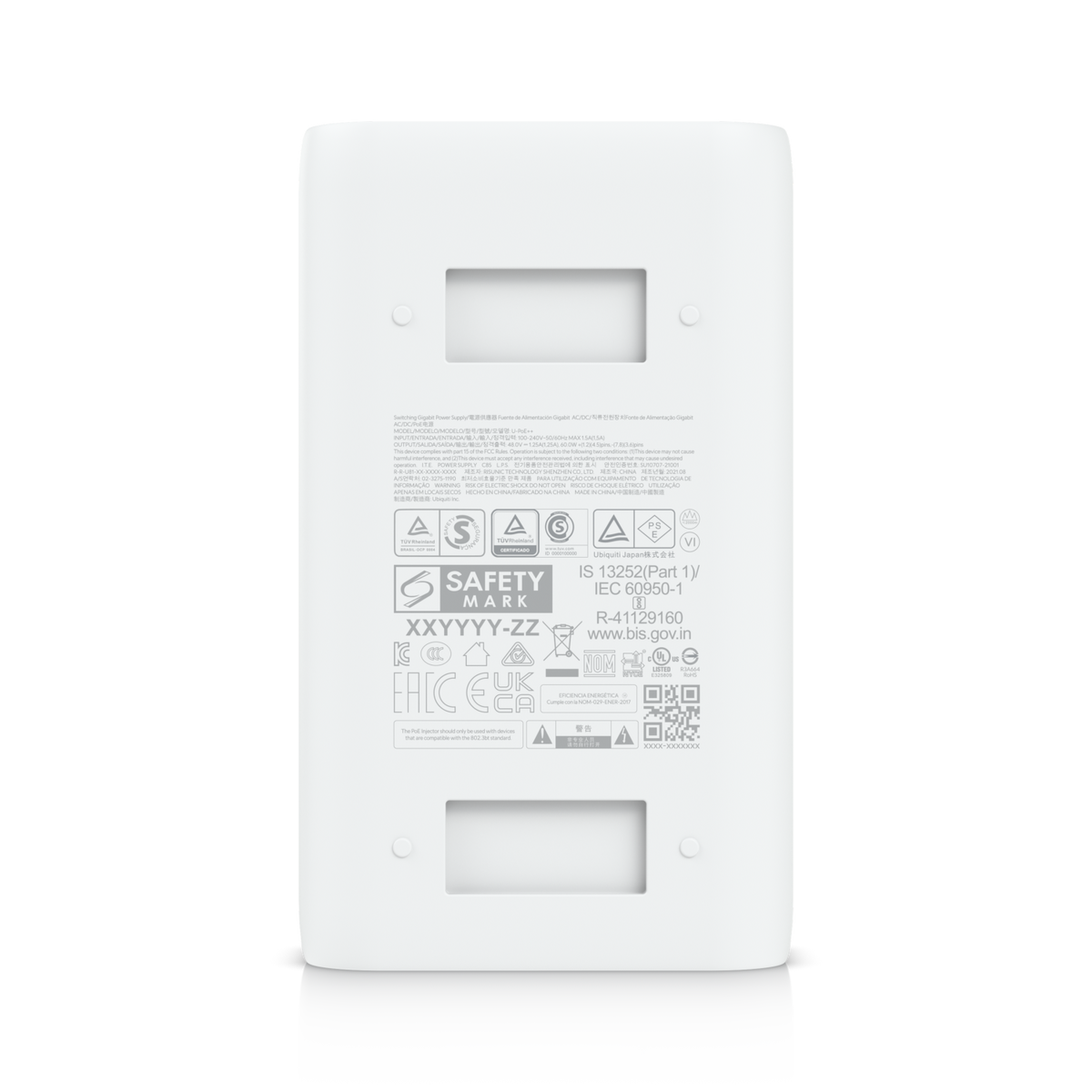UniFi U-POE-AT  48VDC 31,2W inyector PoE 0,65A Gigabit 802.3at Req: Cable Trebol-C5 modelo 1163