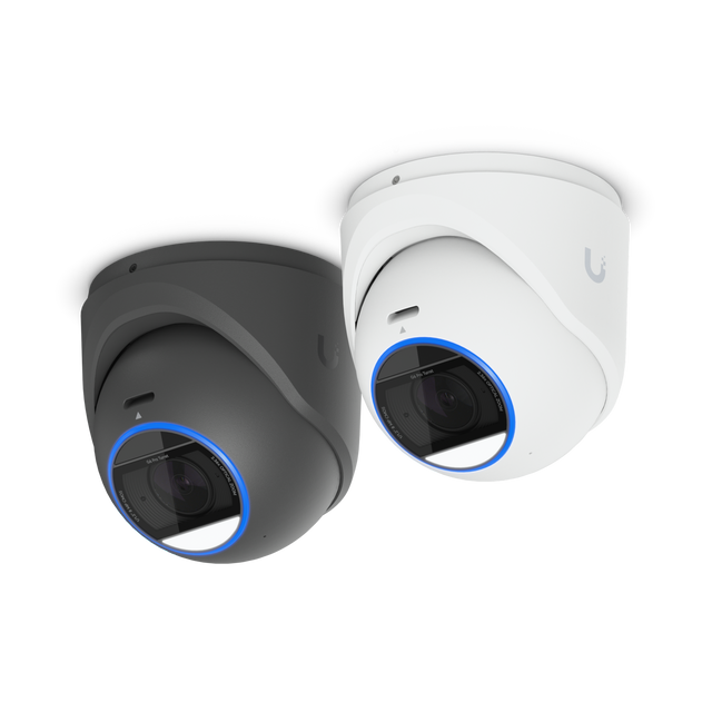 UniFi Protect Camera Interior/Exterior 4K (Blanco,2.36x Optical Zoom, 40 m IR / 60 m Vision Enhancer, AI Detection, 2-way Audio,-Resistant)U-PoE+ - Gestion y Equipos (G&E)