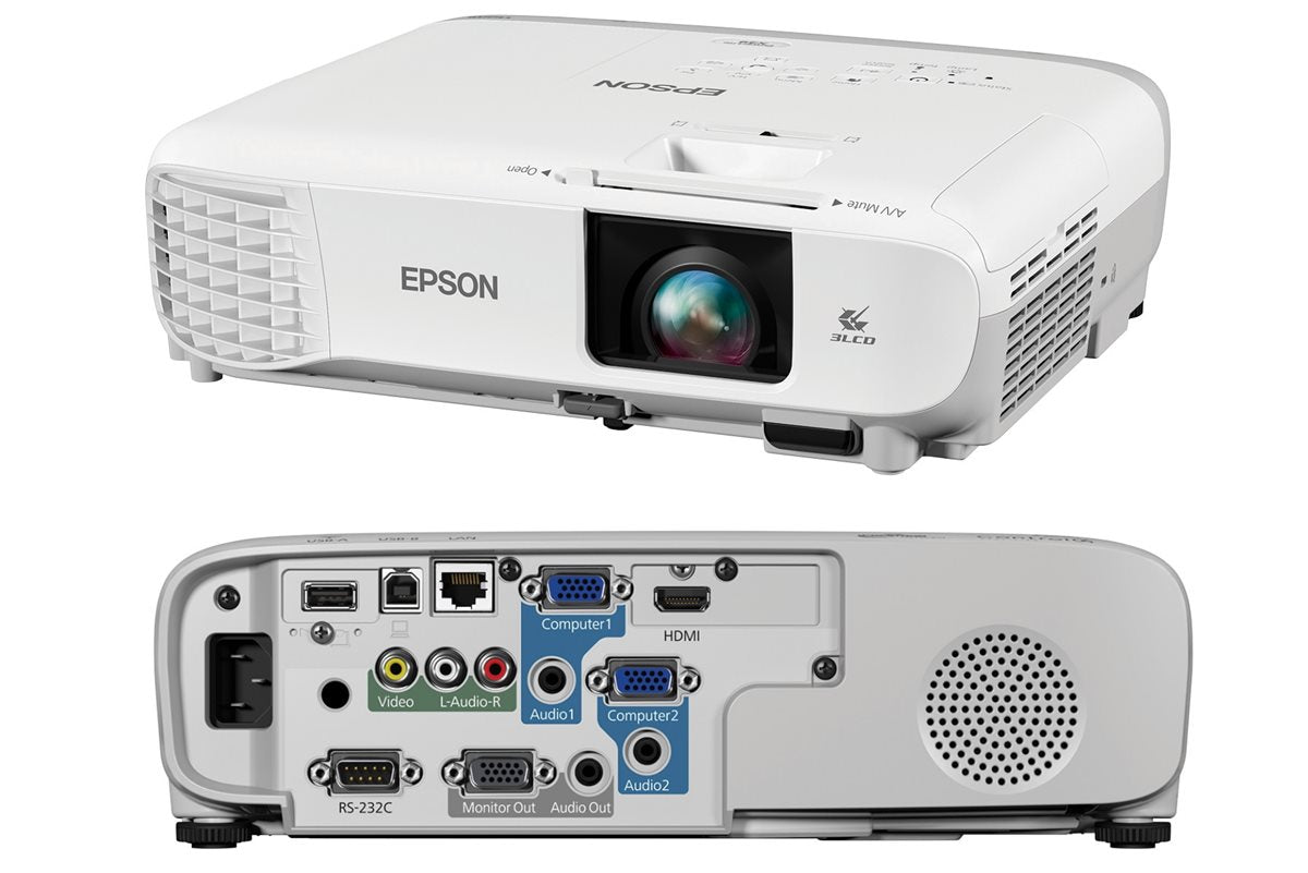 Proyector Epson PowerLite X39 H855A 3.500 Lumenes (1024 x 768) 15.000:1 (Reacondicionado) - Gestion y Equipos (G&E)