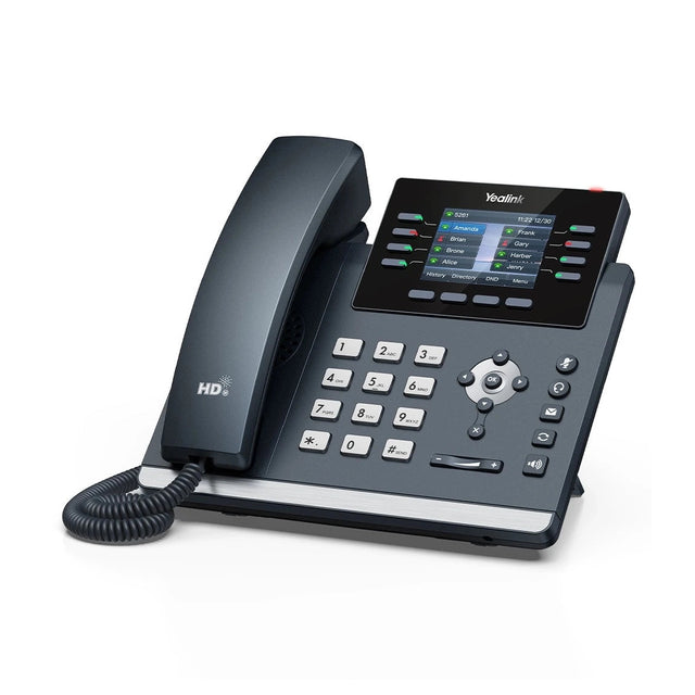 Yealink Teléfono IP Wi?Fi con pantalla a color y audio HD.